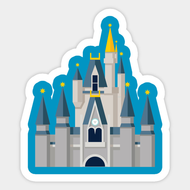 Cinderella Castle - Disney - Sticker | TeePublic